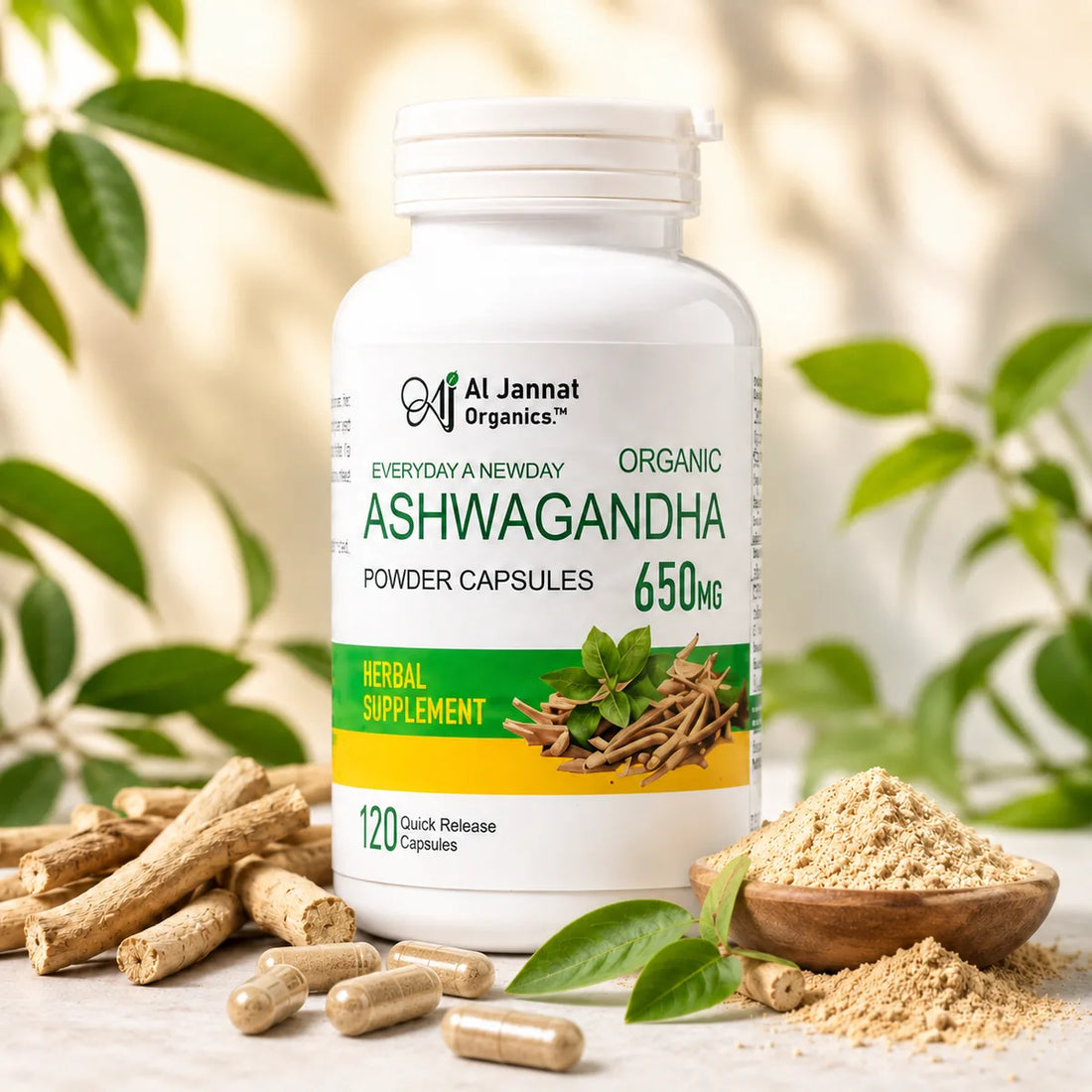 Ashwagandha Powder Capsules 650mg