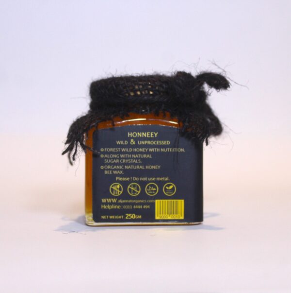 Unprocessed Wild Honey 250g with wax 100% Pure & Organic