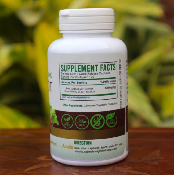 Moringa Capsules 120's and Beetroot Capsules 120's