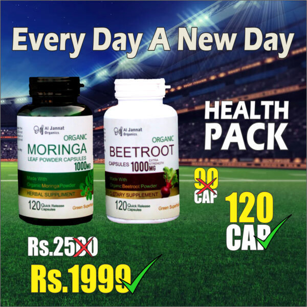 Moringa Capsules 120's and Beetroot Capsules 120's