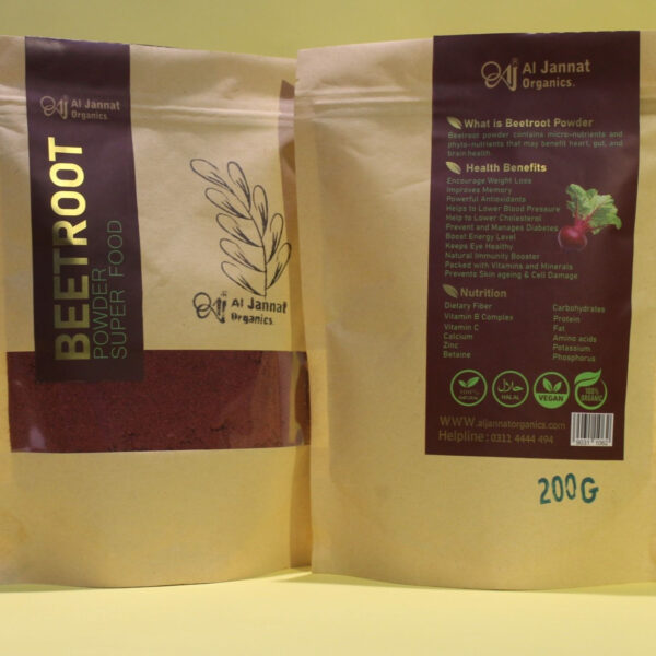 Organic Beetroot Powder – 200g | Superfood for Healthy Skin and Hair