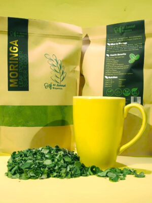 Organic Moringa Dried Whole Leaves Tea – 100g | Tea for Weight Loss & Slim Stomach