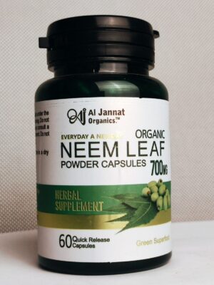 Al Jannat Organics  Neem Herbal Capsules – Natural Wellness in Every Dose