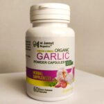 Al Jannat Organic Garlic Powder Capsules – 60 Capsules | Natural Support for Health and Immunity