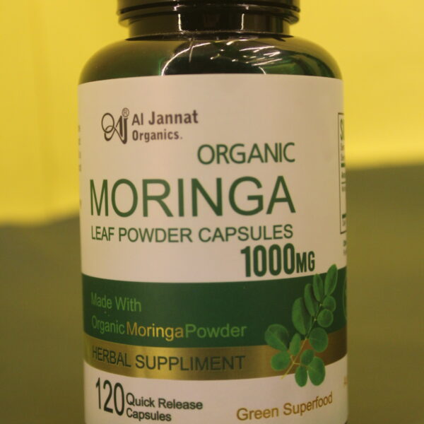 Organic Moringa Capsules 120 Capsules 1000mg