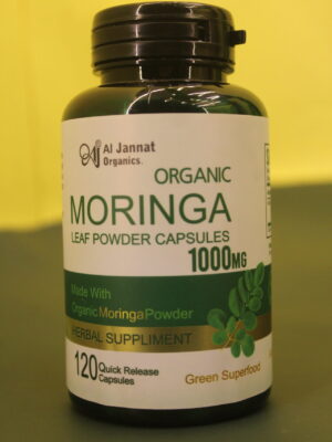 Al Jannat Organic Moringa Capsules 120 Capsules 1000mg